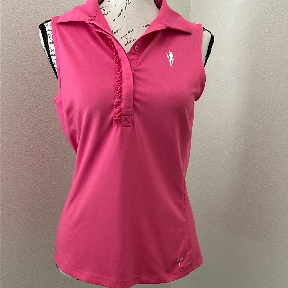 Golftini Pink Sleeveless Golf Shirt